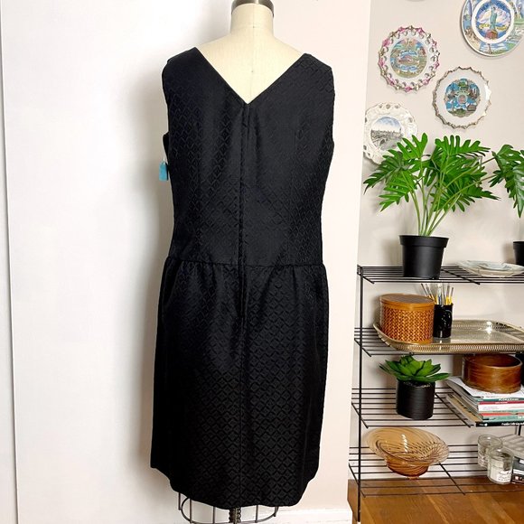 Vintage 1960s Black Sleeveless Dress – Arkay – NWT – ILGWU Label – Made in USA - Picture 6 of 10